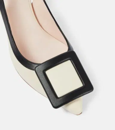 Roger Vivier Viv' in the City leather slingback pumps | Thumbnail 2 Roger Vivier Viv' in the City leather slingback pumps | Thumbnail 2