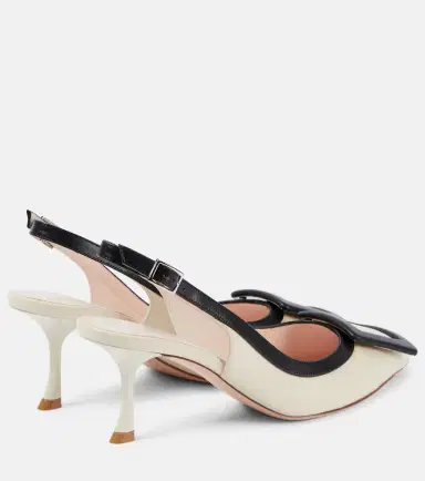 Roger Vivier Viv' in the City leather slingback pumps | Thumbnail 3 Roger Vivier Viv' in the City leather slingback pumps | Thumbnail 3