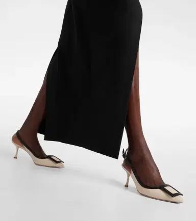 Roger Vivier Viv' in the City leather slingback pumps | Thumbnail 5 Roger Vivier Viv' in the City leather slingback pumps | Thumbnail 5