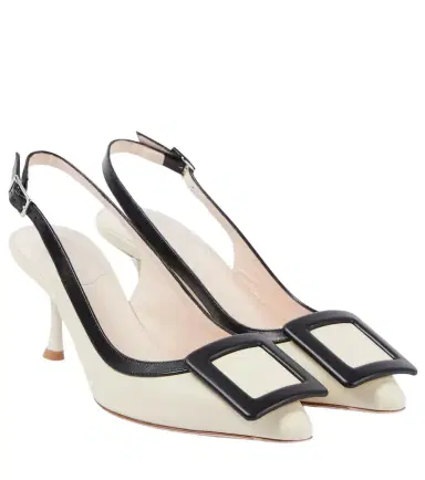 Roger Vivier Viv' in the City leather slingback pumps | Thumbnail 1 Roger Vivier Viv' in the City leather slingback pumps | Thumbnail 1