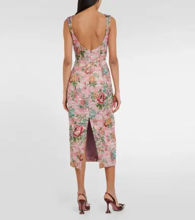 Markarian Floral bustier midi dress | Thumbnail 4