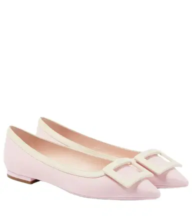 Roger Vivier Gommettine Ball patent leather ballet flats | Thumbnail 1