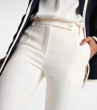 Valentino Crêpe Couture mid-rise straight pants | Thumbnail 2 Valentino Crêpe Couture mid-rise straight pants | Thumbnail 2