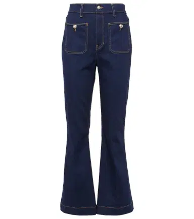 Veronica Beard Carson cropped flared jeans | Thumbnail 1