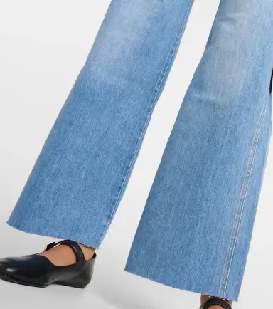 Veronica Beard Taylor high-rise wide-leg jeans | Thumbnail 3