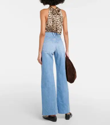 Veronica Beard Taylor high-rise wide-leg jeans | Thumbnail 6