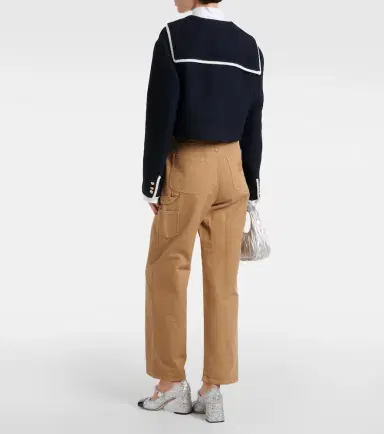 Miu Miu Cropped wool-blend tweed jacket | Thumbnail 3 Miu Miu Cropped wool-blend tweed jacket | Thumbnail 3