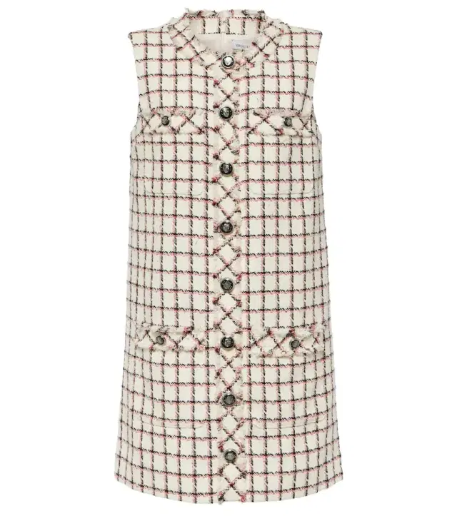 Veronica Beard Laurel cotton-blend tweed minidress