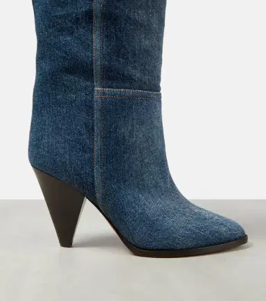 Isabel Marant Ririo denim knee-high boots | Thumbnail 4