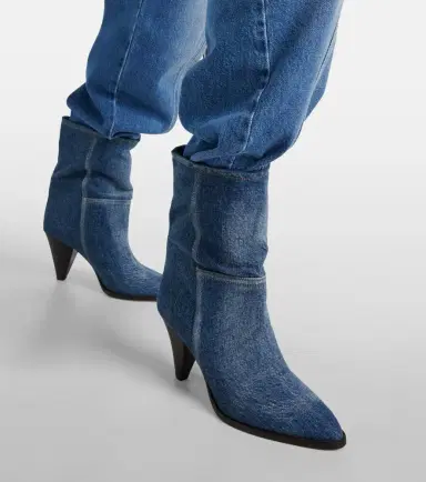 Isabel Marant Rouxa denim ankle boots | Thumbnail 3