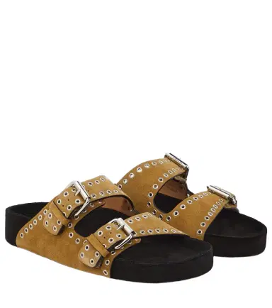 Isabel Marant Lennyo studded suede sandals | Thumbnail 1 Isabel Marant Lennyo studded suede sandals | Thumbnail 1
