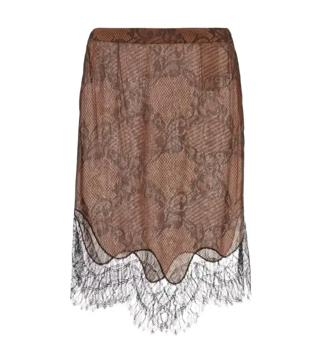 Tom Ford Ramage Tattoo lace miniskirt