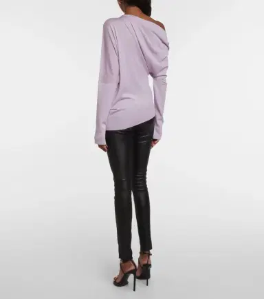 Tom Ford Off-shoulder cashmere and silk sweater | Thumbnail 4
