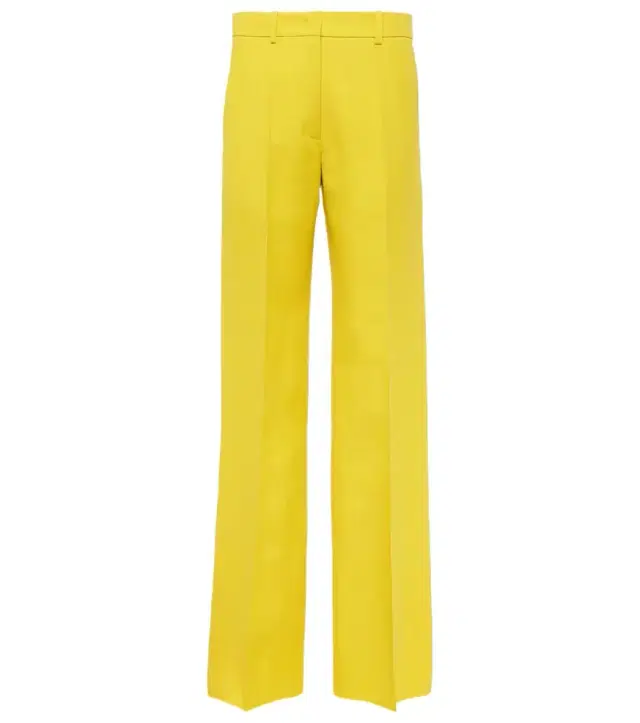 Valentino Crêpe Couture high-rise straight pants