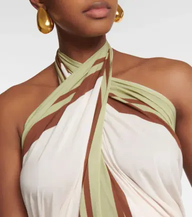ADRIANA DEGREAS Arisaema halterneck top | Thumbnail 5