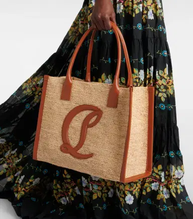 Christian Louboutin By My Side E/W Large raffia tote bag | Thumbnail 6