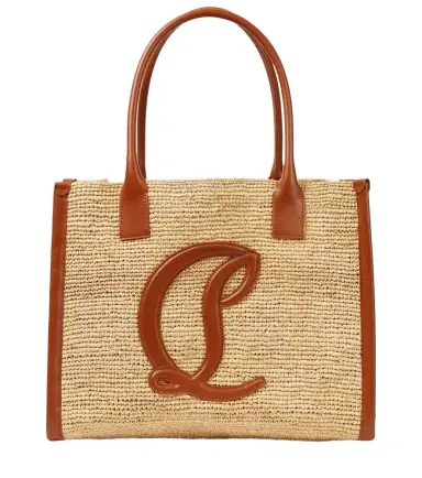 Christian Louboutin By My Side E/W Large raffia tote bag | Thumbnail 1