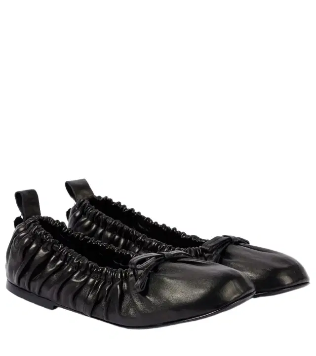 Acne Studios Bow-detail leather ballet flats
