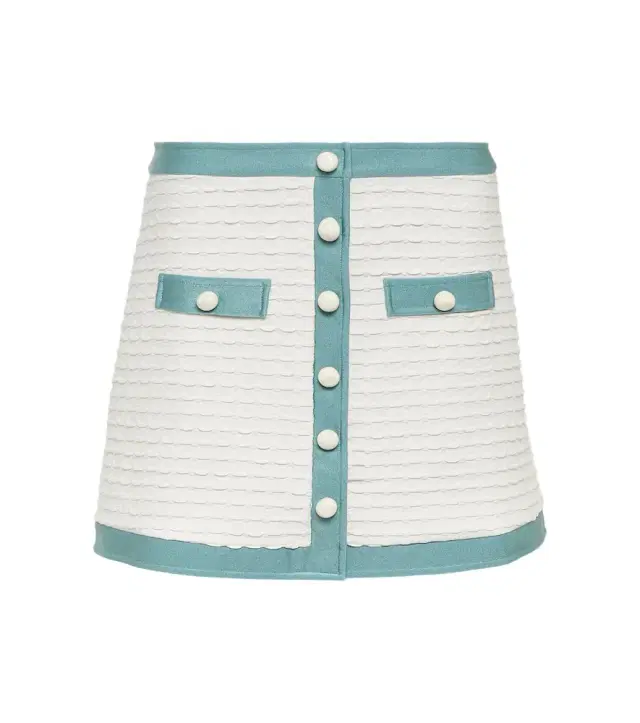 ADRIANA DEGREAS Jacquard miniskirt