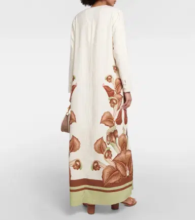 ADRIANA DEGREAS Arisaema printed maxi dress | Thumbnail 3