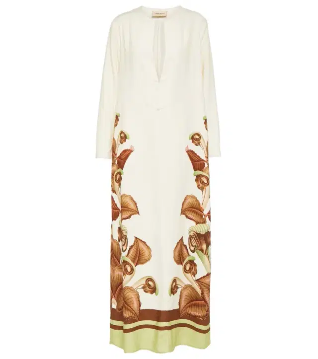 ADRIANA DEGREAS Arisaema printed maxi dress