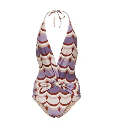 ADRIANA DEGREAS Vintage Waves printed swimsuit | Thumbnail 1
