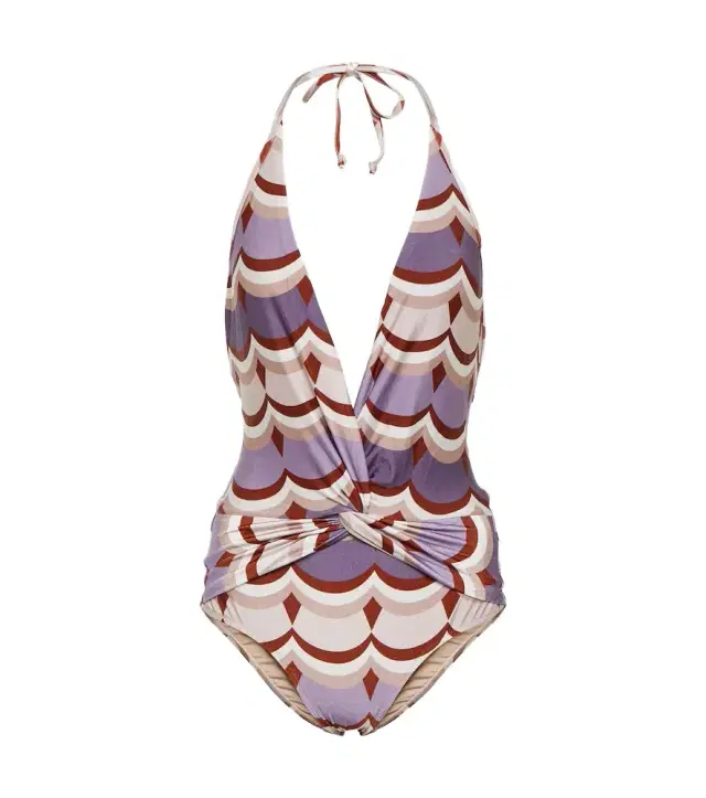 ADRIANA DEGREAS Vintage Waves printed swimsuit