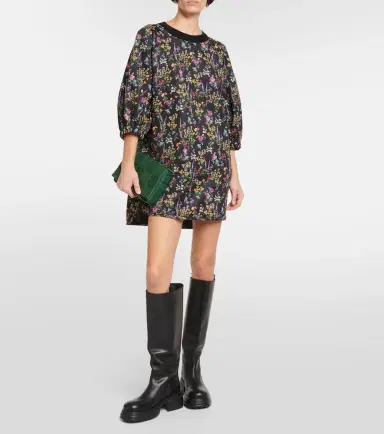 Max Mara Billy floral jersey minidress | Thumbnail 3