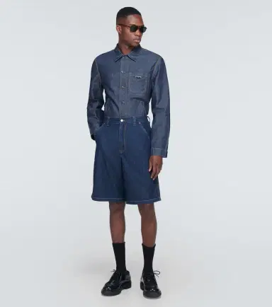 Prada Cotton and linen overshirt | Thumbnail 4