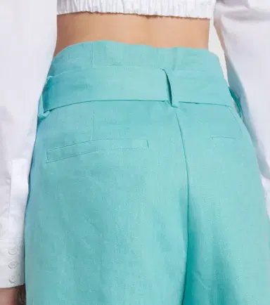 ADRIANA DEGREAS Orquidea high-rise linen shorts | Thumbnail 5