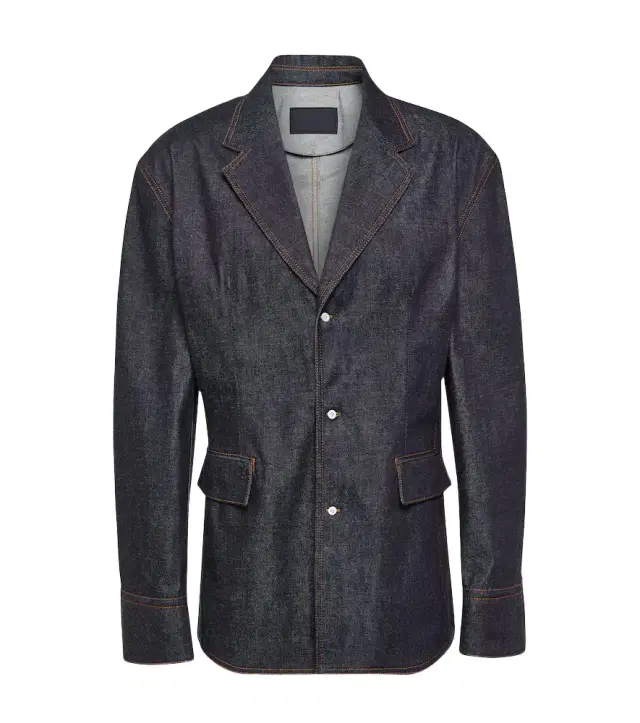 Single-breasted denim jacket