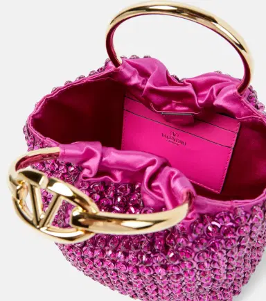 Valentino Garavani Carry Secrets Small embellished bucket bag | Thumbnail 3