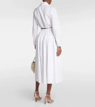 Adriana Degreas Knot-detail linen blend crop top | Thumbnail 5