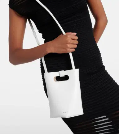 Alaïa Alaïa Folded Small leather tote bag | Thumbnail 5