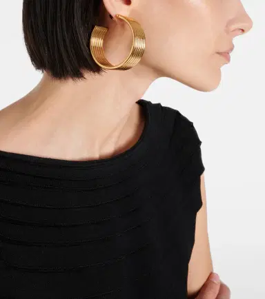 Alaïa Alaïa Loop hoop earrings | Thumbnail 5