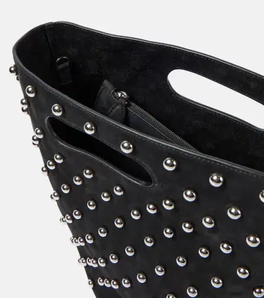 Alaïa Alaïa Folded embellished suede tote bag | Thumbnail 4