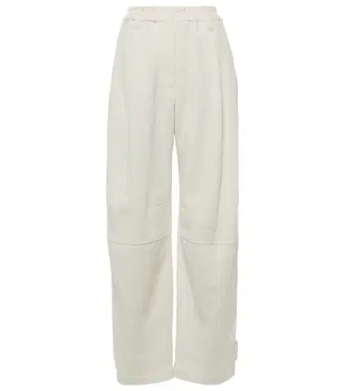 Brunello Cucinelli Herringbone cotton and linen straight pants | Thumbnail 1
