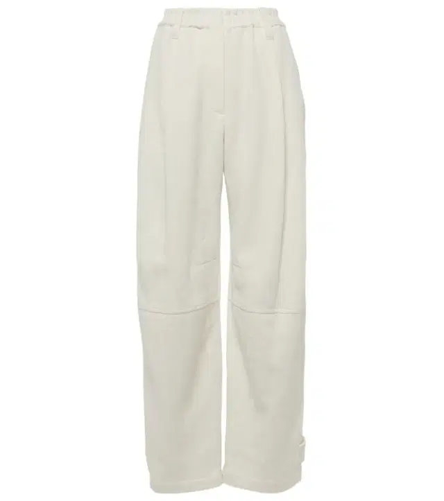 Brunello Cucinelli Herringbone cotton and linen straight pants
