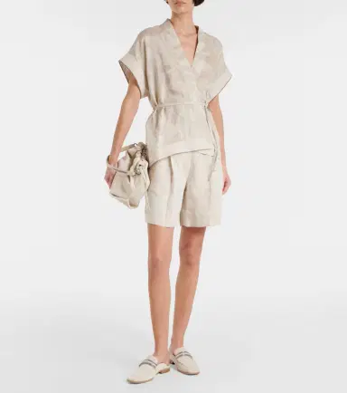 Brunello Cucinelli Linen top | Thumbnail 2