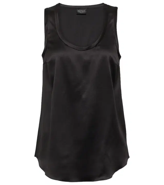 Brunello Cucinelli Silk-blend tank top