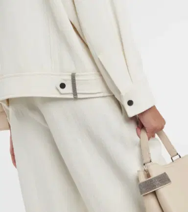 Brunello Cucinelli Cotton and linen biker jacket | Thumbnail 6 Brunello Cucinelli Cotton and linen biker jacket | Thumbnail 6