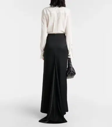 Brunello Cucinelli Satin maxi skirt | Thumbnail 5