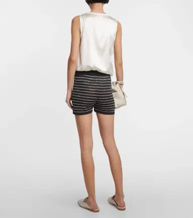 Brunello Cucinelli Knitted cotton shorts | Thumbnail 3