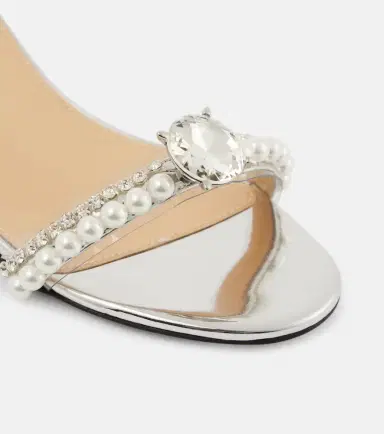 Mach & Mach Diamond Of Elizabeth 55 leather sandals | Thumbnail 4