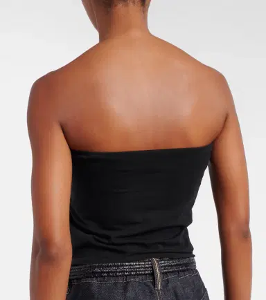 Brunello Cucinelli Cotton-blend tube top | Thumbnail 2