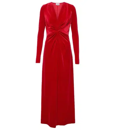 Ganni Velvet midi dress | Thumbnail 1
