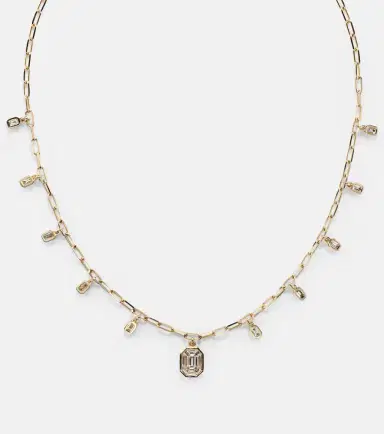 SHAY JEWELRY Illusion 18kt gold chain necklace with diamonds | Thumbnail 2