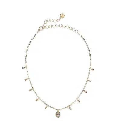 SHAY JEWELRY Illusion 18kt gold chain necklace with diamonds | Thumbnail 1
