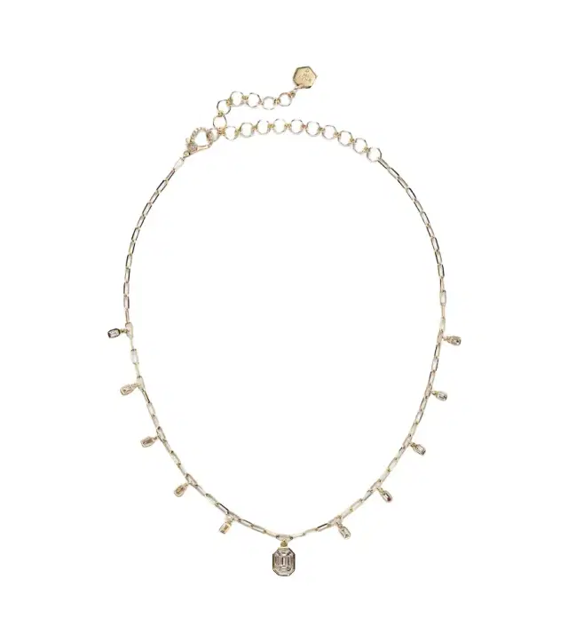 Shay Jewelry Illusion 18kt gold chain necklace with diamonds