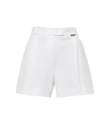 Brunello Cucinelli Pleated cotton shorts | Thumbnail 1